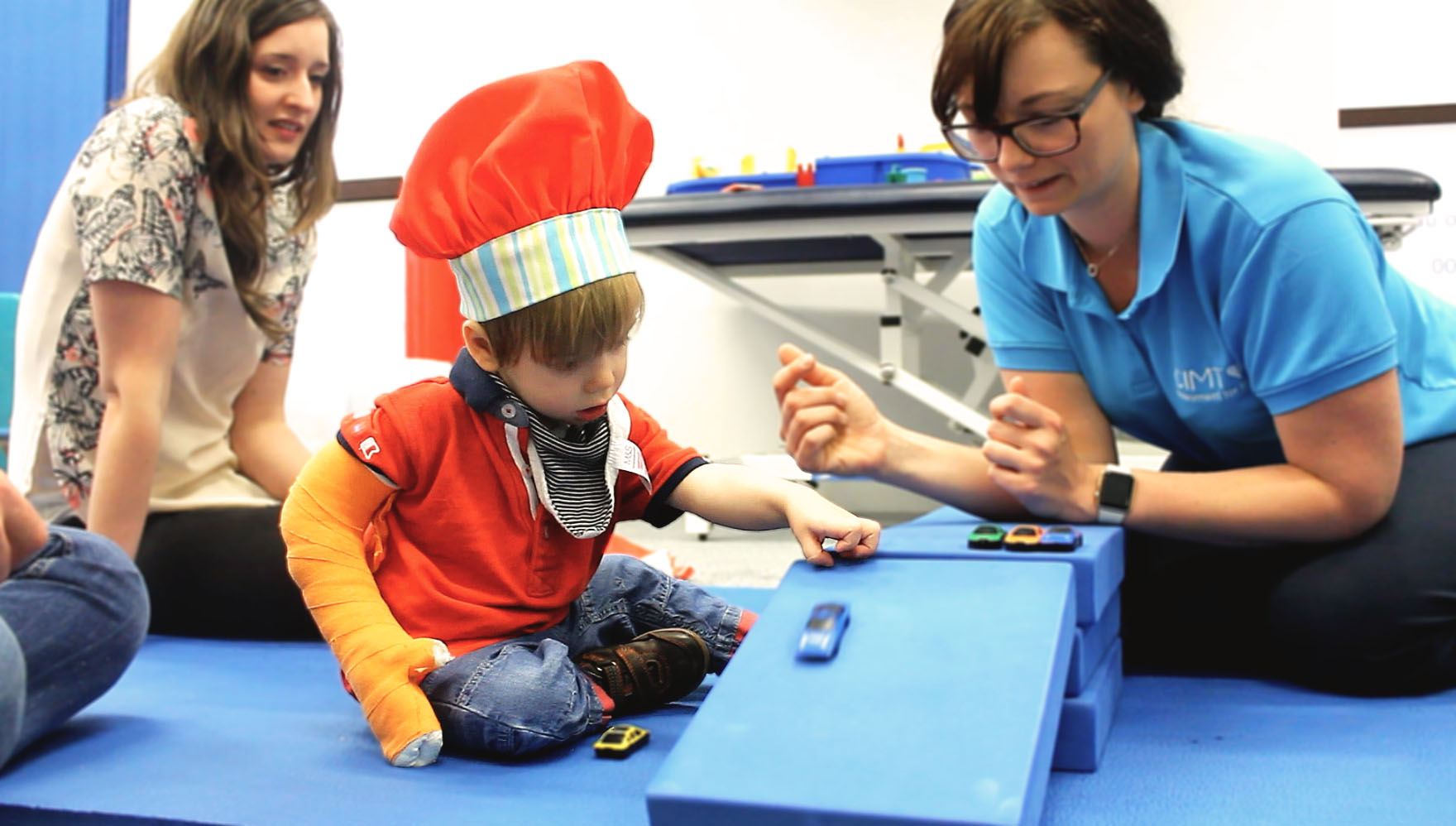 Boy in chef hat