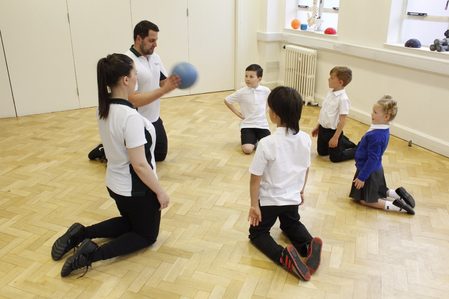 Ball bouncing.